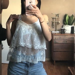 American Eagle lace tank